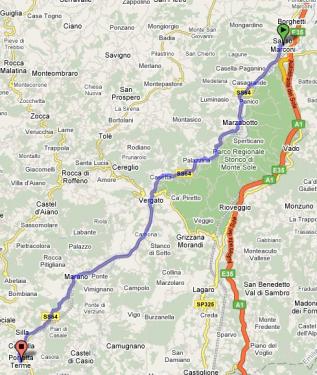Sasso Marconi - Porretta - Sasso Marconi (km 82)